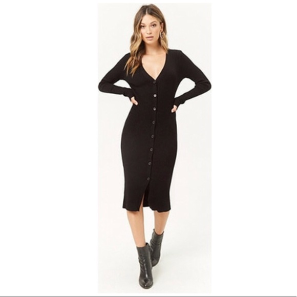 long black duster cardigan